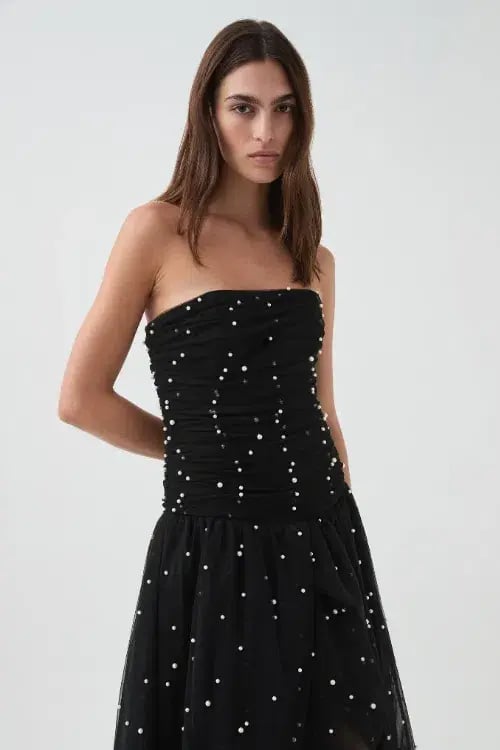 Aje Juniper Gown Black Size 6 photo 5