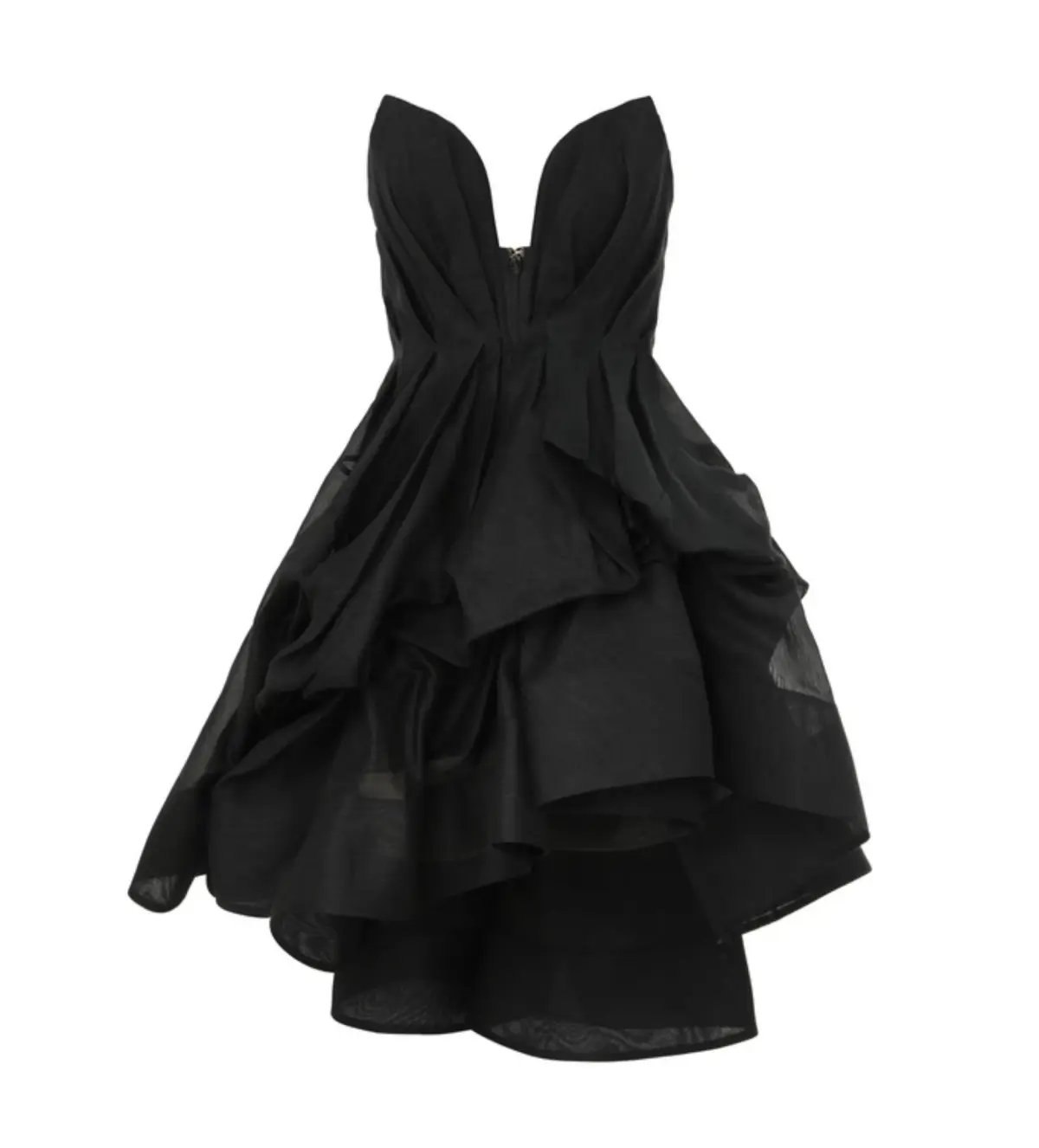 Zimmermann The Illuminate Draped Mini Dress in Black Size 0/Au 8 photo 3