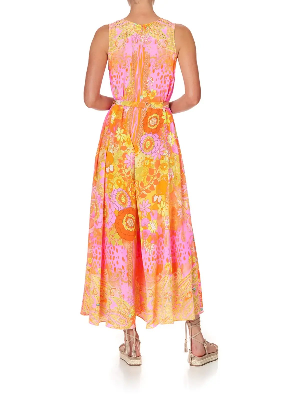 Camilla Hair Hair Hair Flared Jumpsuit Print Size AU 12 photo 3