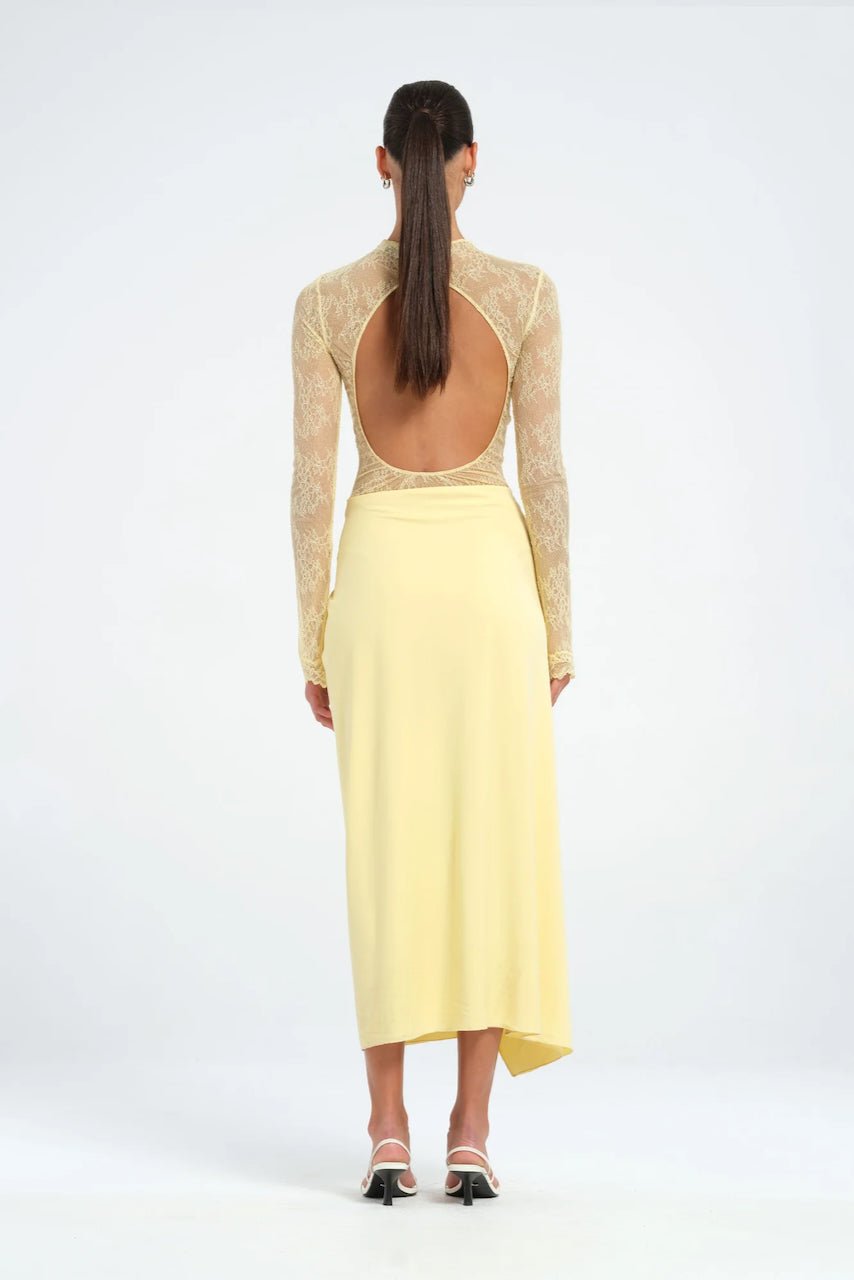 Benni Colton Midi Dress - Butter photo 2