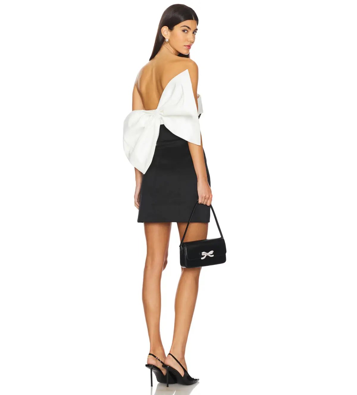Rachel Gilbert Birdie Mini Dress Black & White Size 2/AU 10 photo 3