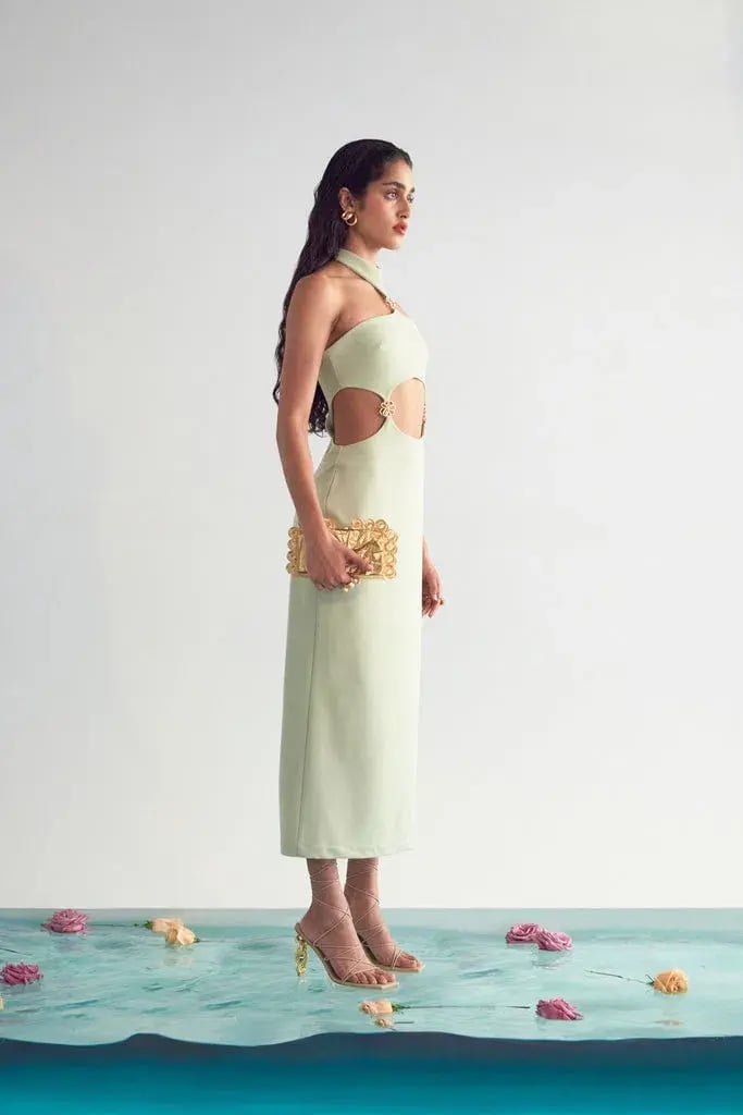Cult Gaia Olivia Dress Green Size S/AU 8 photo 2