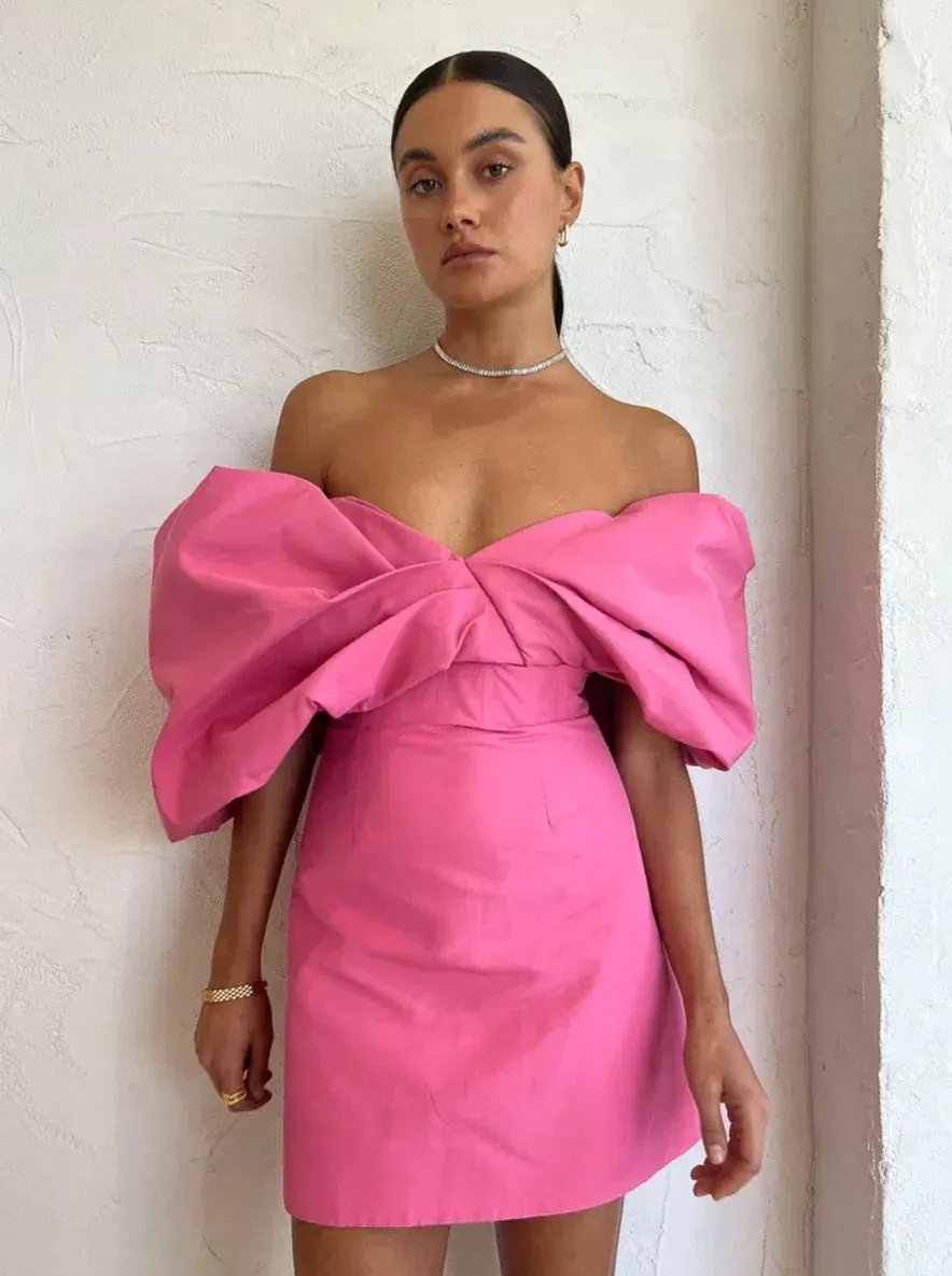 Rachel Gilbert Xavier Mini Dress Pink Size 0 / AU 6 photo 3