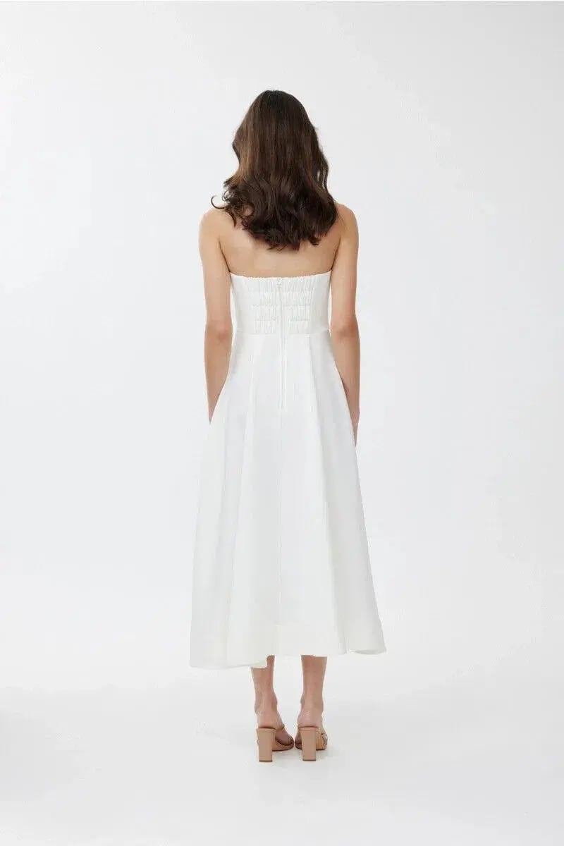 Keepsake the Label Tryst Midi Dress in Porcelain Size XXS / AU 4 photo 3