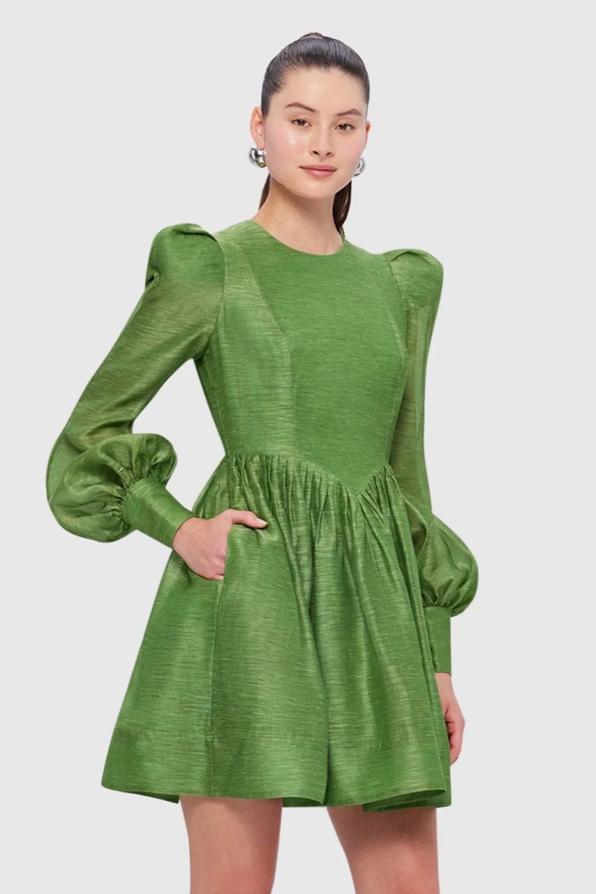 Leo Lin Elena Structured Shoulder Mini Dress - Tropical photo 2