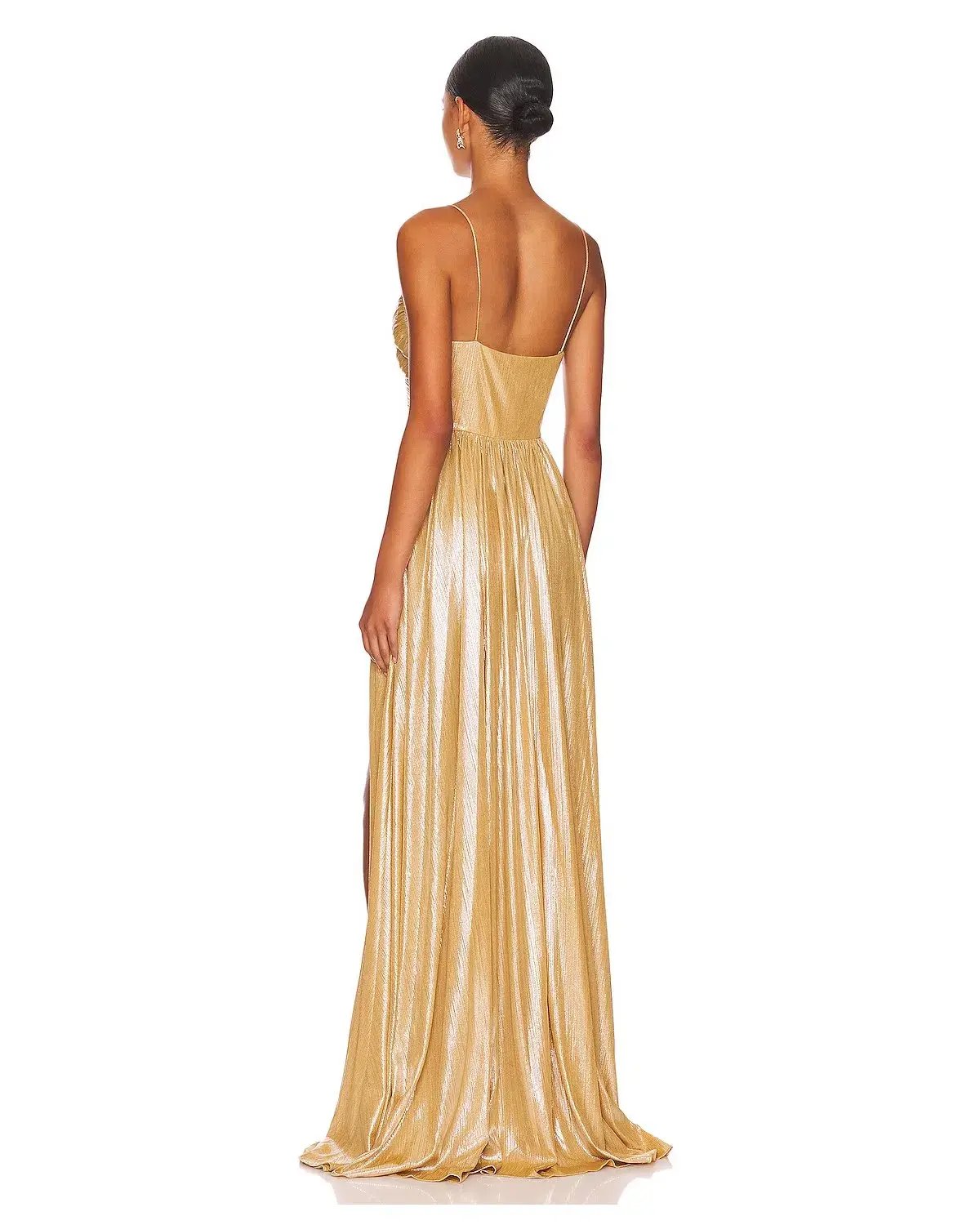 Retrofete Doss Dress Gold Size AU 6 photo 3