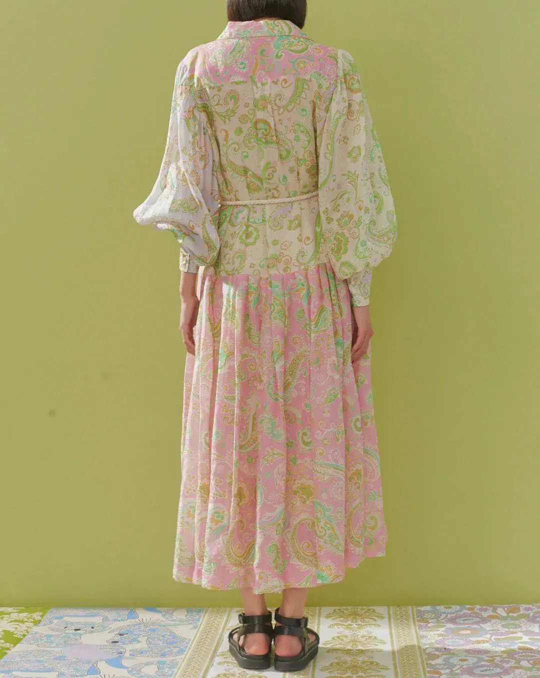 Alemais Marta Patchwork Shirtdress Print Size 6 photo 2