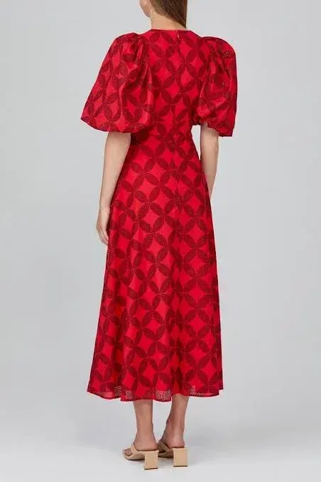 Acler Hamilton Dress Red Size 14 photo 3
