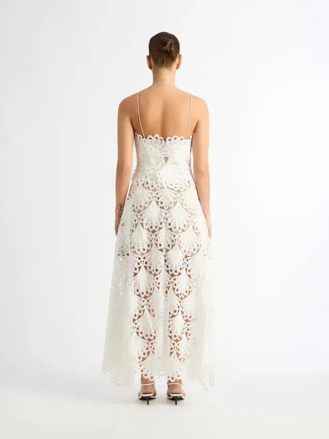 Sheike Ella Lace Maxi Dress White Size 8 / S photo 2