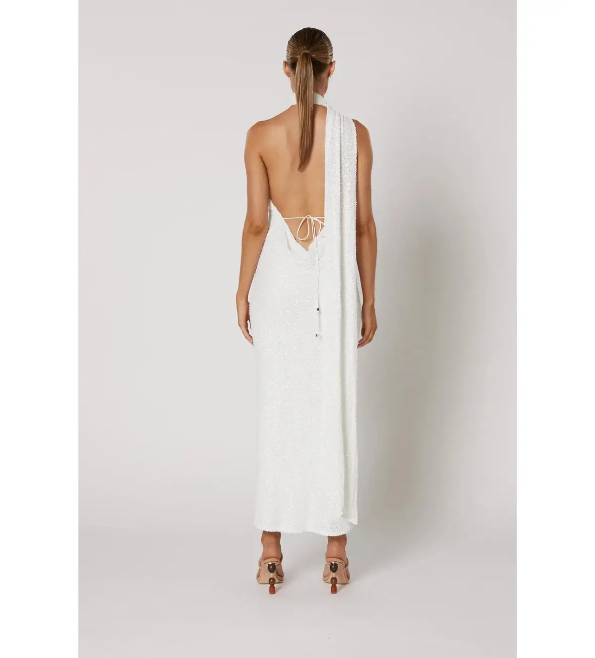 Winona Talei Scarf Dress White Size 14 photo 3