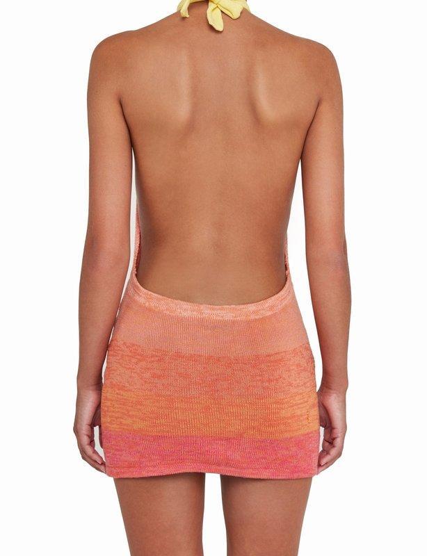 Bamba Swim Bounty Dress | Sunset Orange | Size Small photo 4