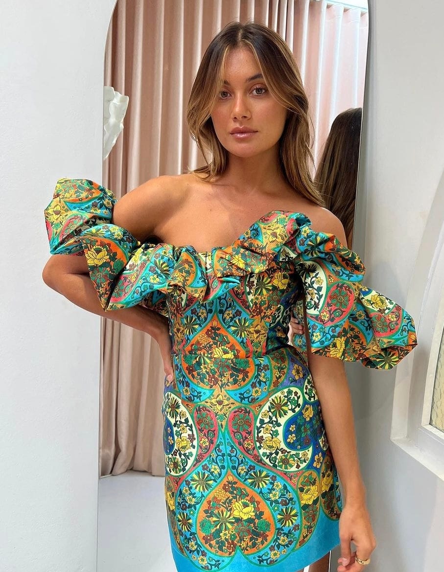 ALEMAIS SOFIE OFF SHOULDER DRESS photo 4