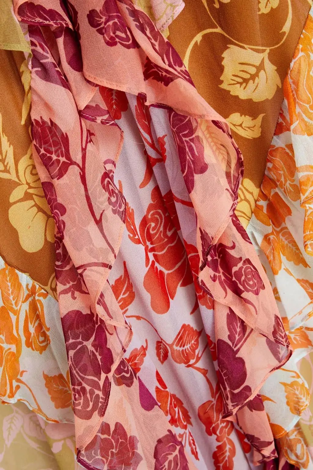 Zimmermann The Lovestruck Slip Midi Dress Patchwork Floral Size 0/Au 8 photo 3
