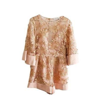 Alice McCall Rose Gold Lace Playsuit Pink Size 6 photo 2