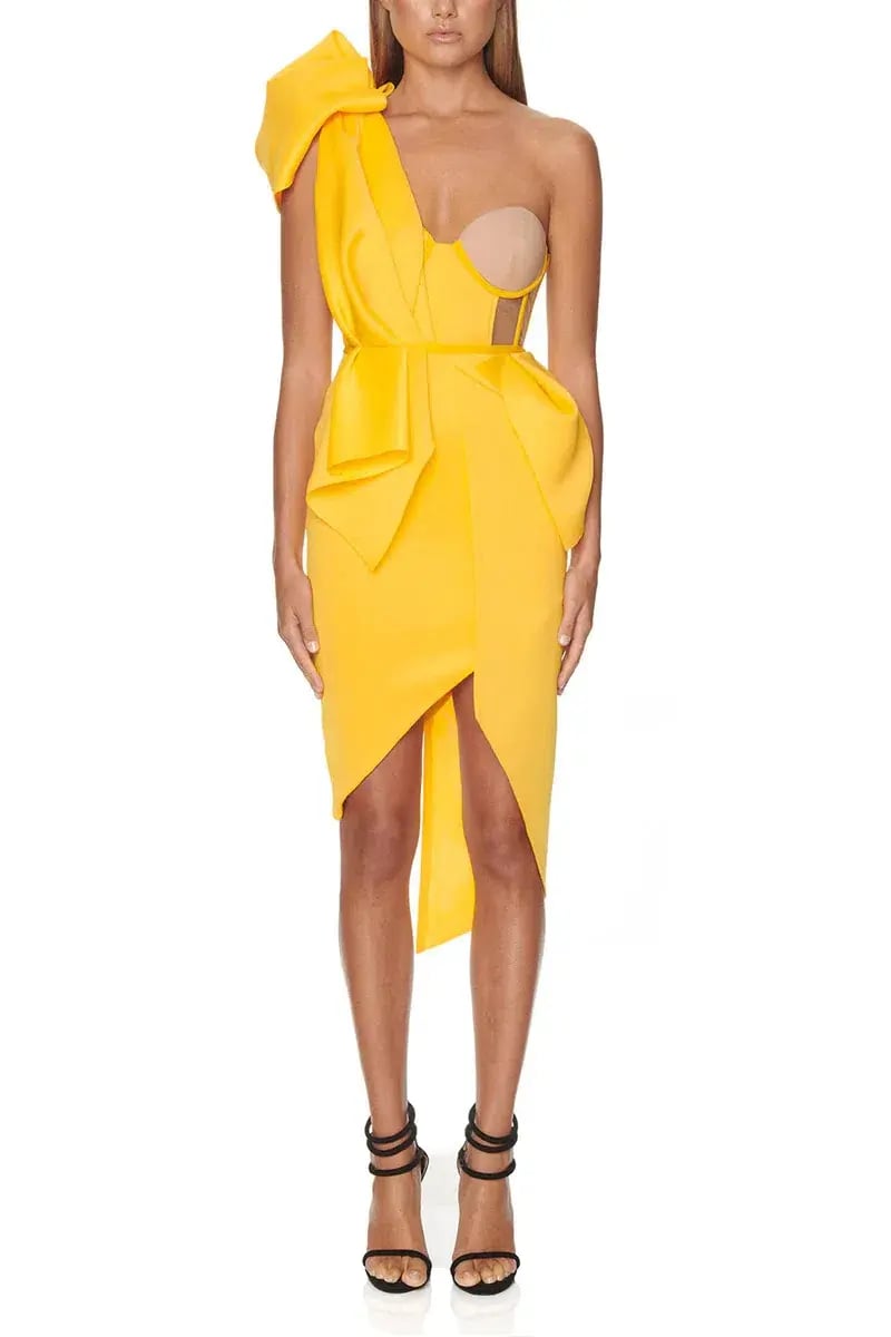 Eliya The Label Fleur Dress Yellow Size XL / Au 14 photo 4