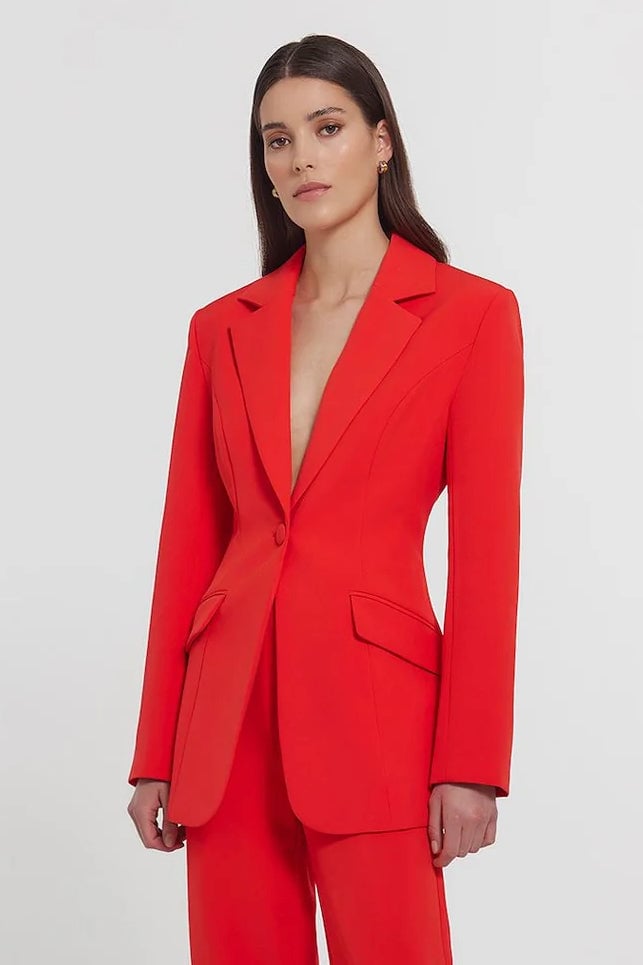 Kianna Sienna Blazer - Red photo 4