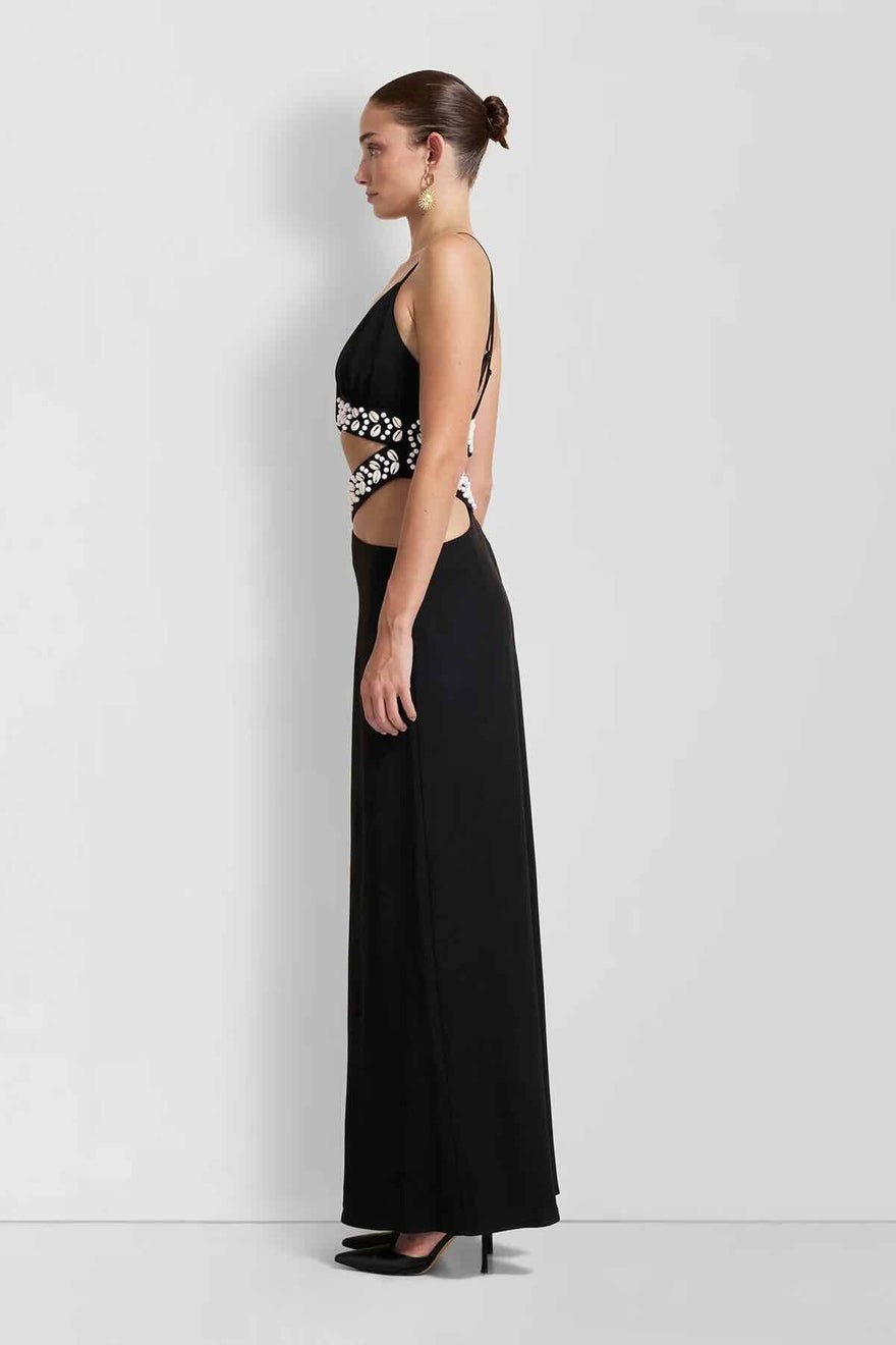 The Wolf Gang La Playa Maxi Dress - Noir photo 2
