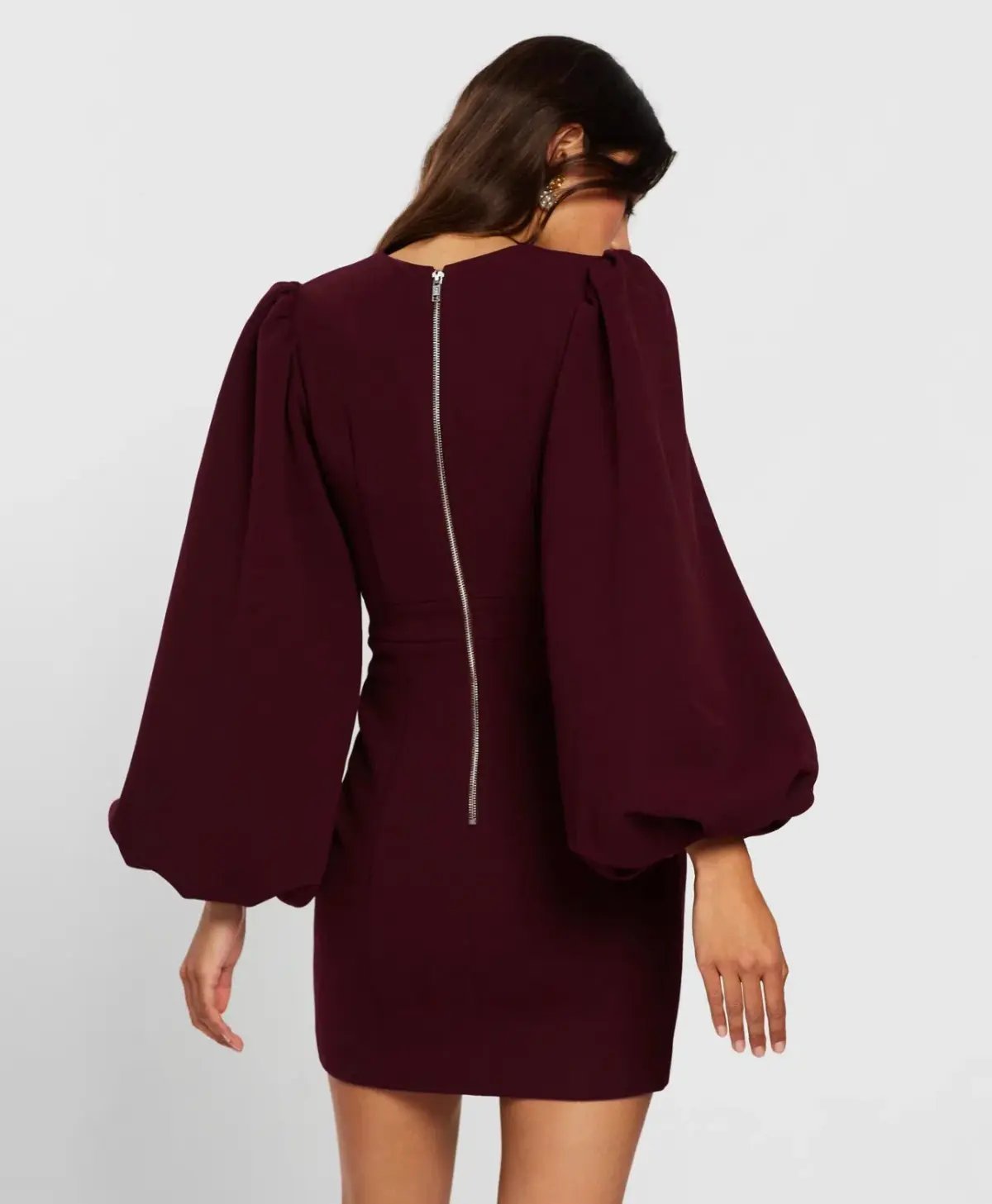 Mossman See You Again Dress Wine Size 14 photo 4