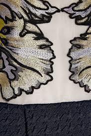 Erdem Shirlette Embroidered Organza And Matelassé Dress Size 12 photo 4