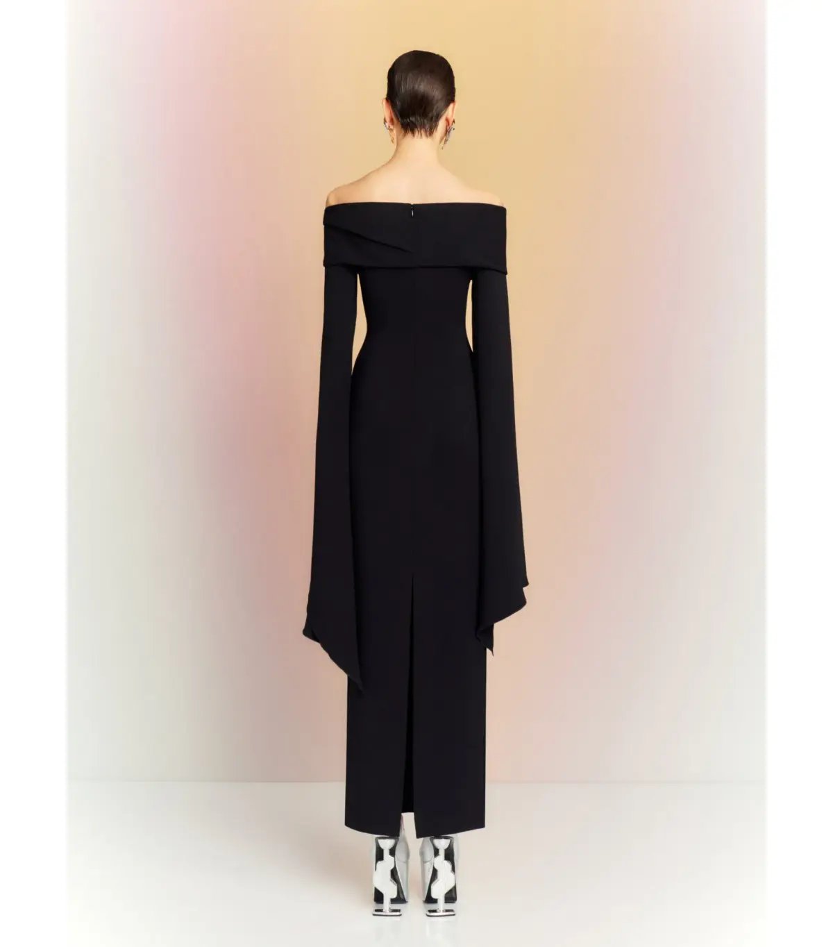 Solace London Arden Maxi Dress Black Size AU 6 photo 3