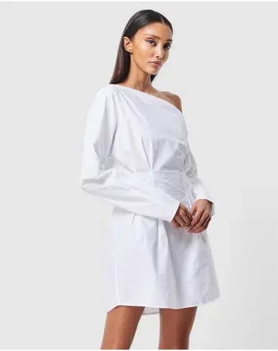 Mossman Homage Mini Dress White Size 12 photo 4