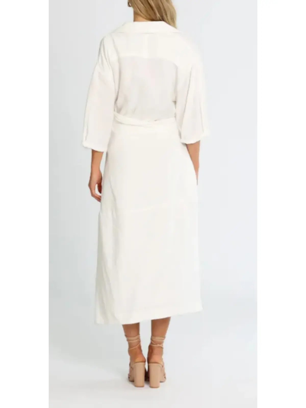 Camilla and Marc Marina Midi Dress in White Size AU 12 photo 3