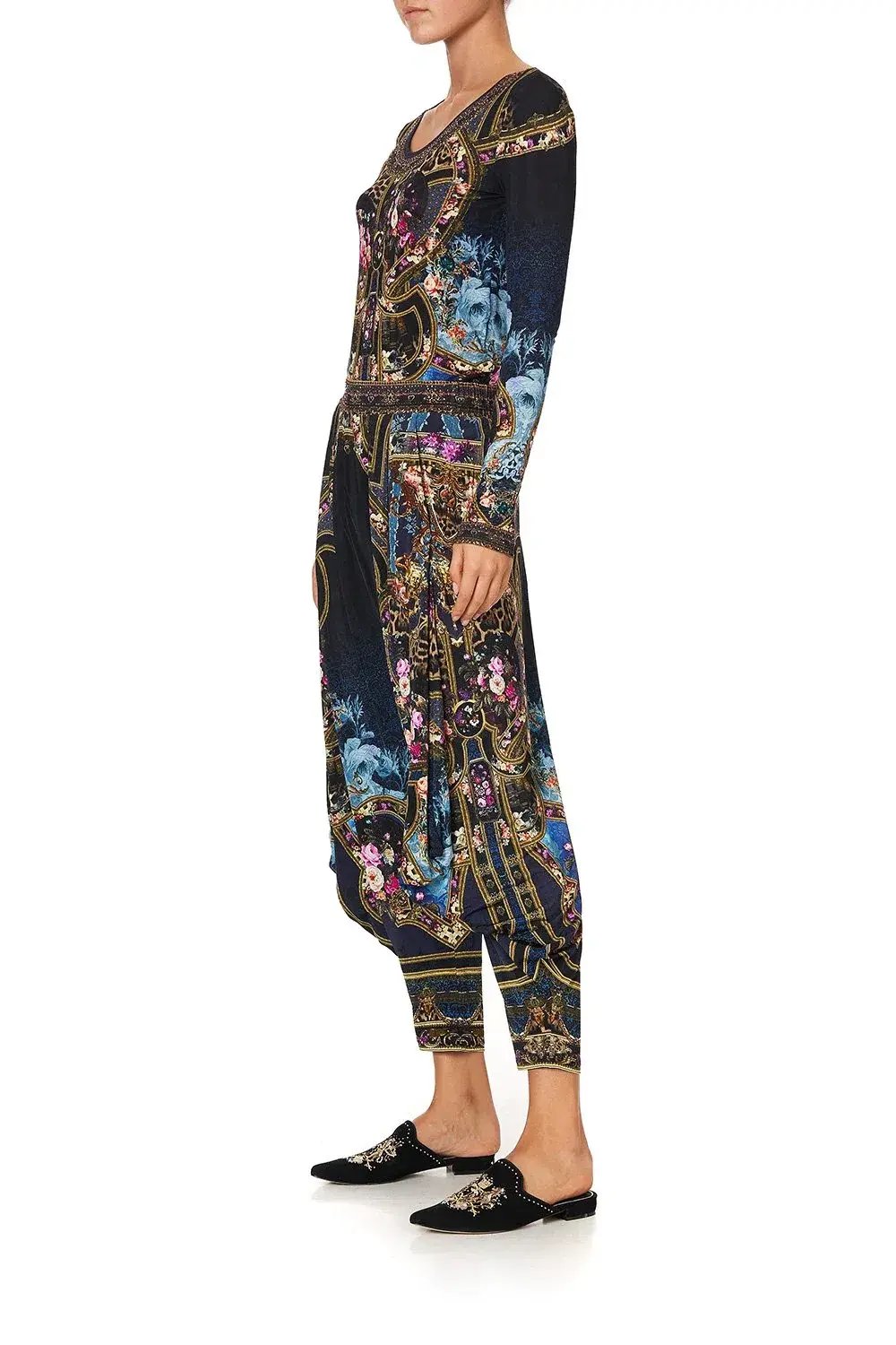 Camilla Jersey Drape Pant Fields of Treasure Print Size S / AU 8 photo 3