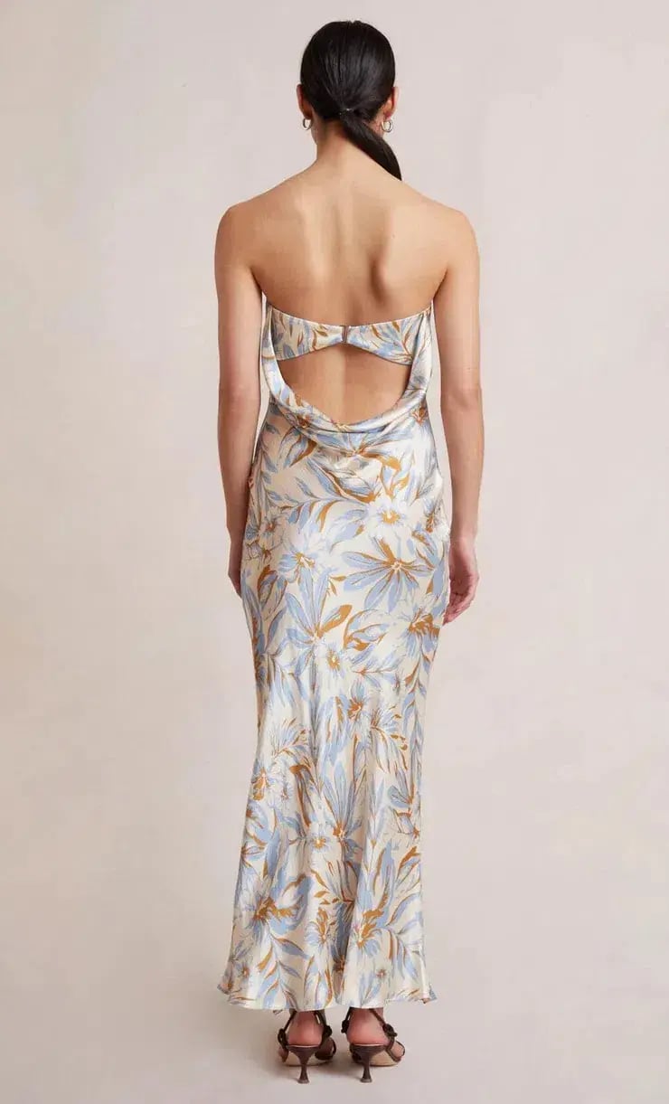 Bec & Bridge Stella Strapless Dress Floral Size 10 photo 2