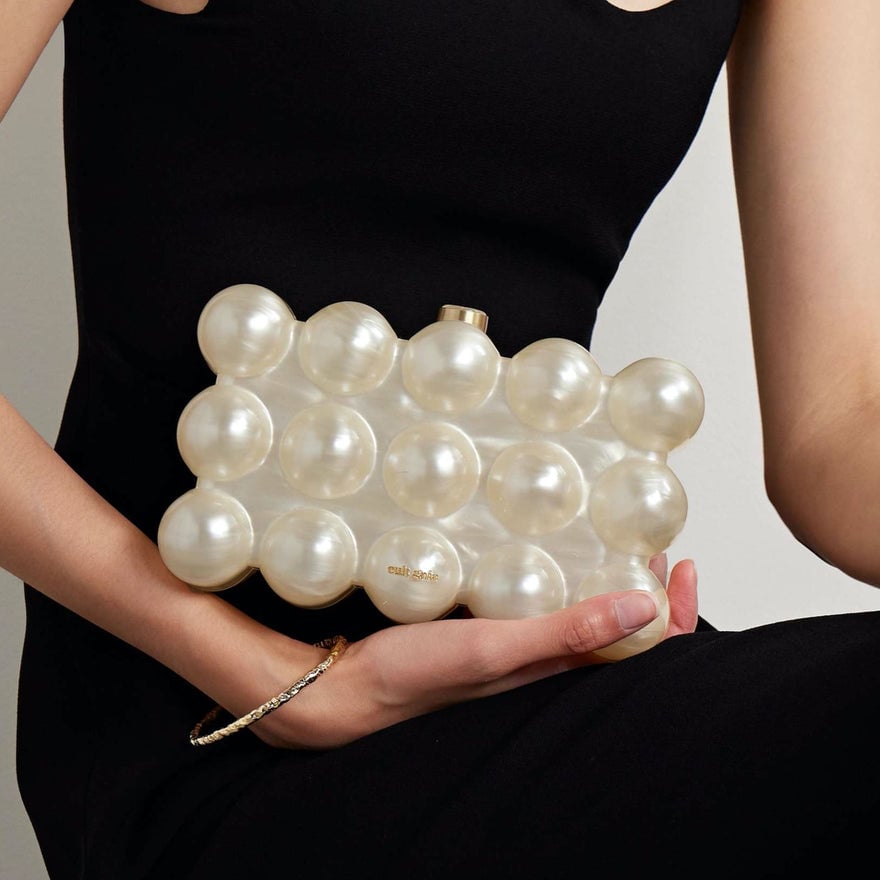 Cult Gaia Bubble Clutch | Ivory photo 2