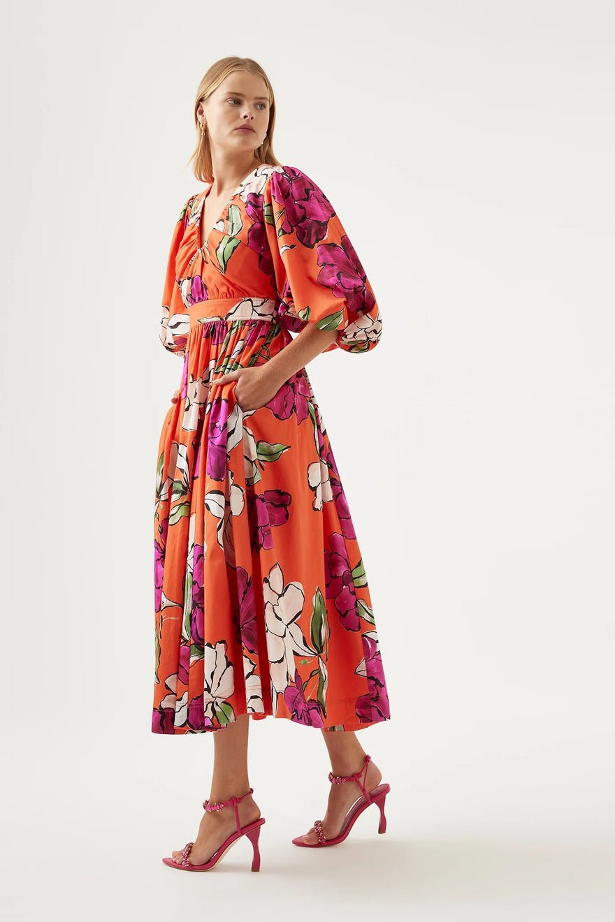 Aje Marlene Floral Midi Dress photo 2