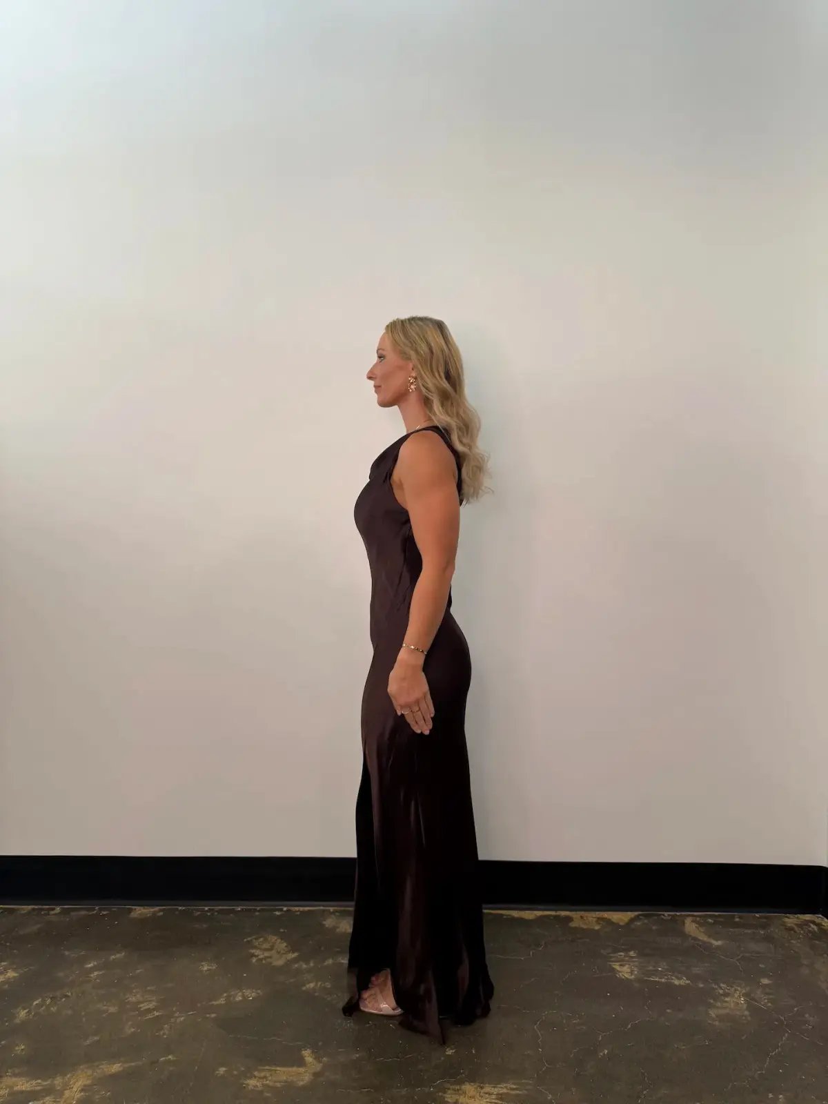 Bec & Bridge Sol Asym Maxi Dress Dark Chocolate Size AU 10 photo 3