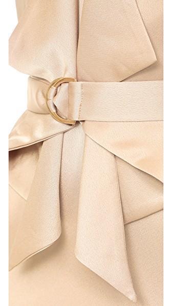 MISHA Carrie Dress Gold Size 8/S photo 4