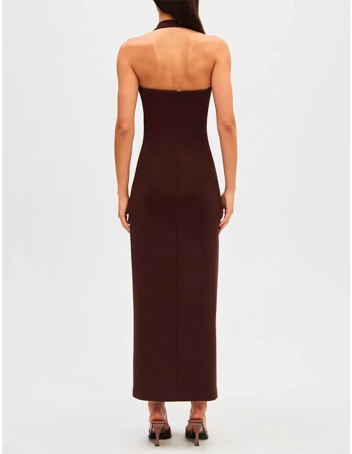 MISHA Amora Dress Brown Size 10/M photo 2