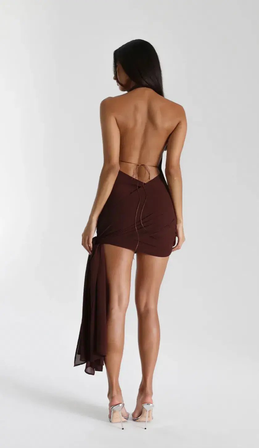 Natalie Rolt Anastasia Dress Espresso Size 1 / AU 8 photo 4