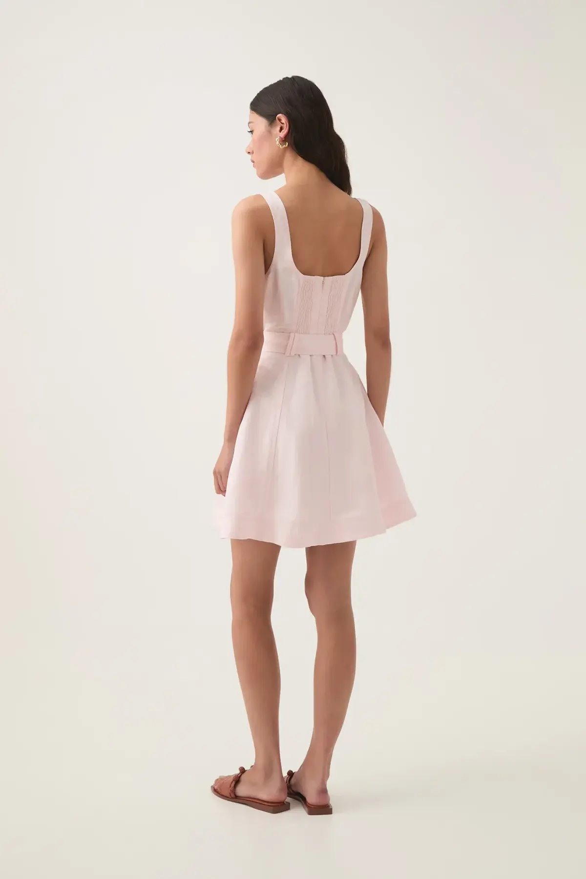 Aje Clay Belted Mini Dress Size 10 photo 4
