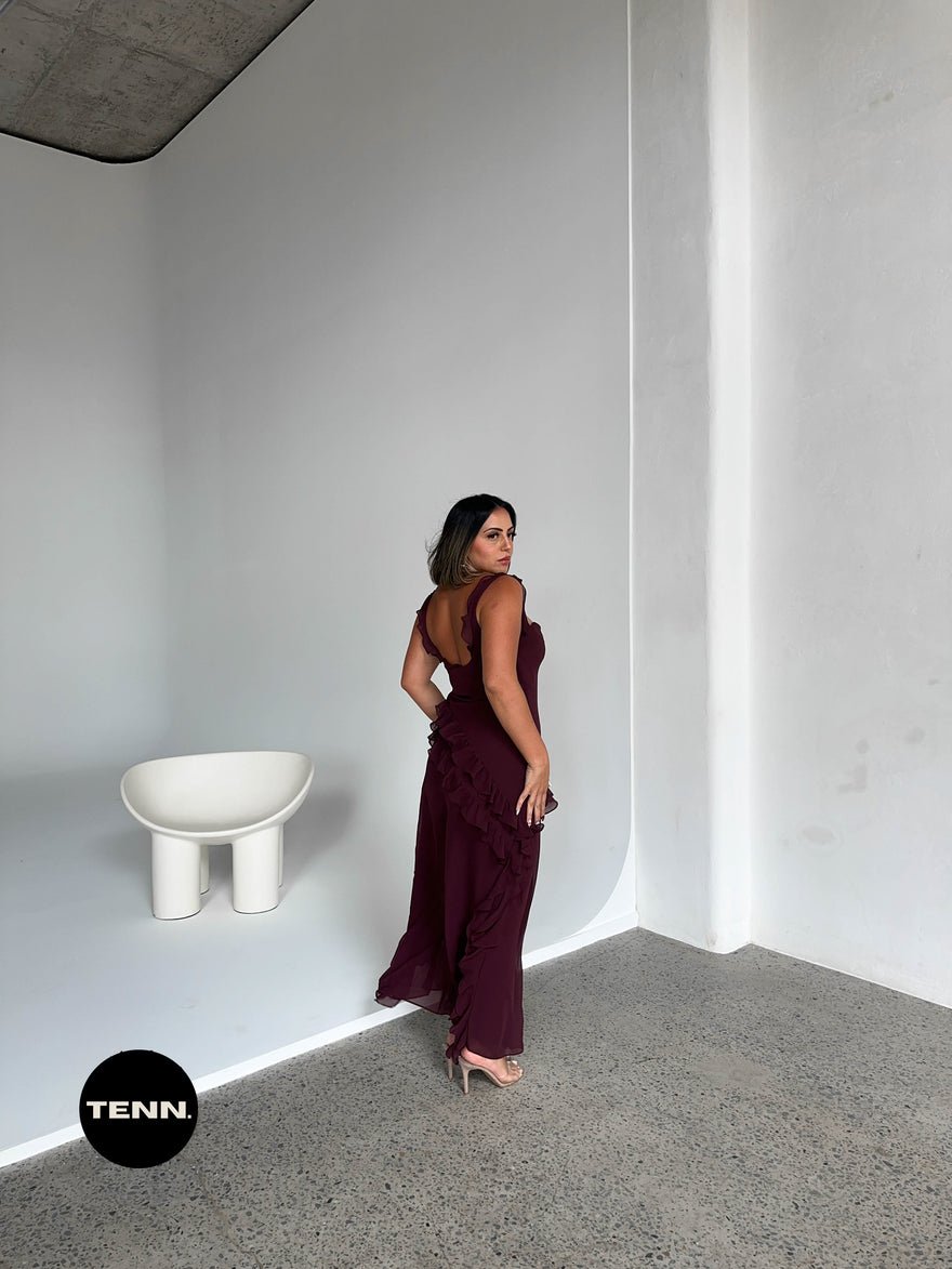 House of CB Ariela Dress - Mulberry photo 2