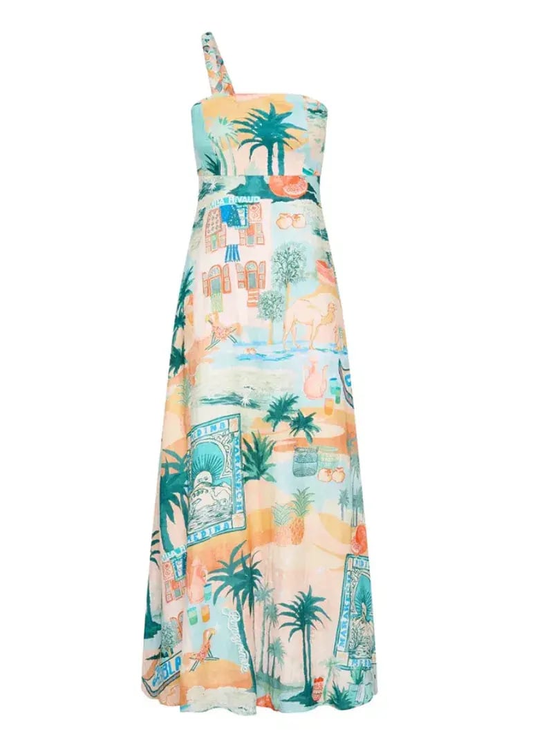 Kate Ford Palo Verde Braid Shoulder Dress Sierra Size 6 (0) photo 4