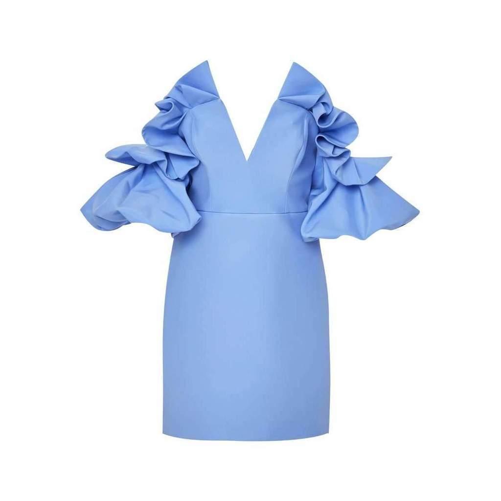 Acler Hitching Mini Dress Blue Size 8 photo 6
