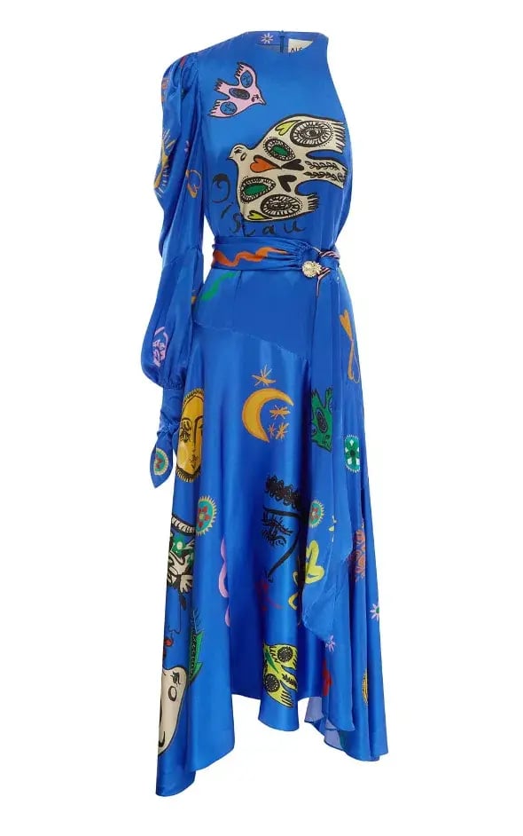 Alemais Soleil One Shoulder Midi Dress Multi Size 8 photo 4