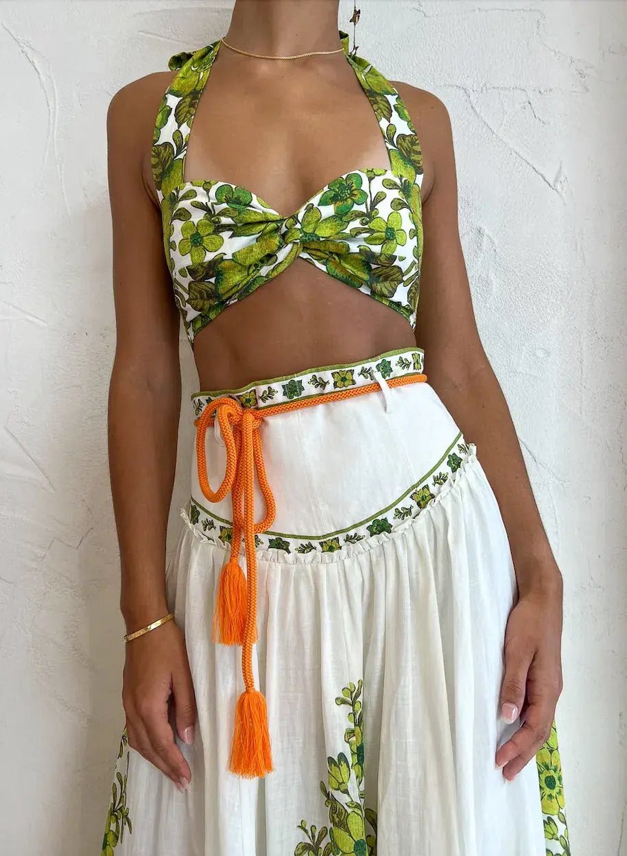 Alemais Wallis Bralette And Skirt Set Myrtle Size 8 photo 4