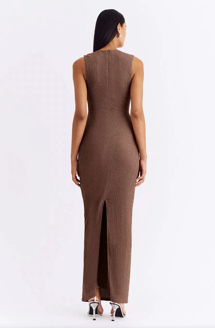 Suboo Jacqui Scoop Neck Maxi Dress in Mocha Size XS / AU 6 photo 3