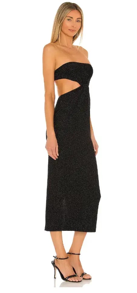 Natalie Rolt Olympia Dress Metallic Black Size 3 / Au 12 photo 2