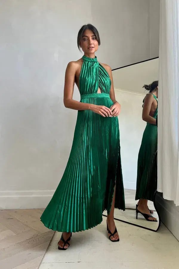 L'Idee Renaissance Gown in Bright Green Size AU 10 photo 8