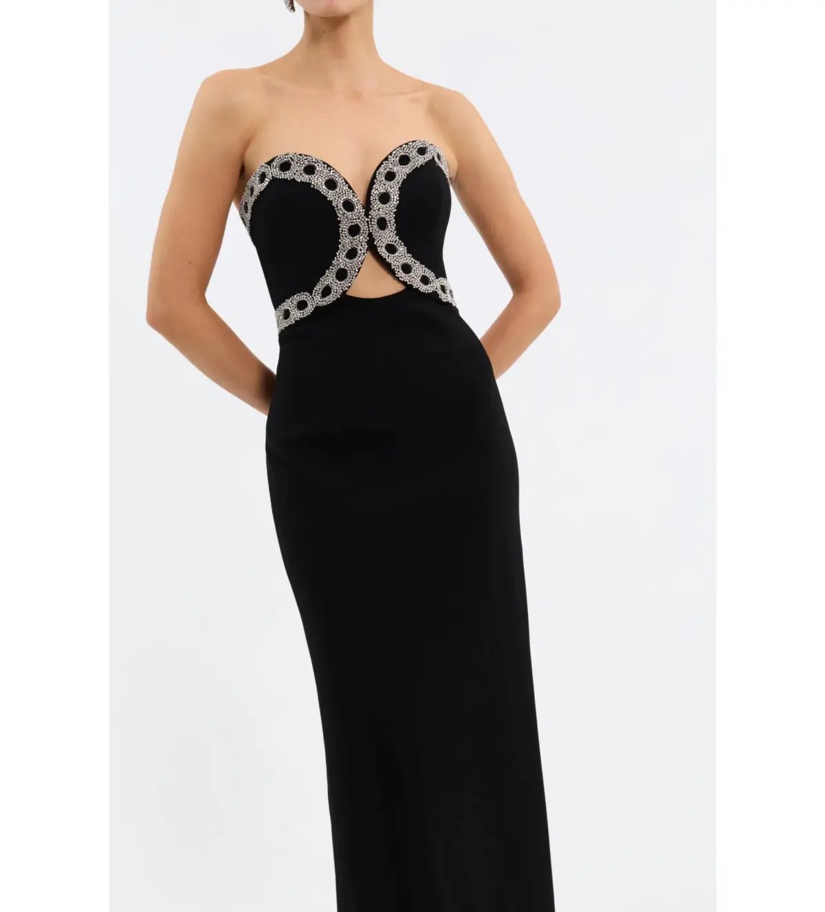 Rebecca Vallance Celinda Gown in Black Size AU 10 photo 4