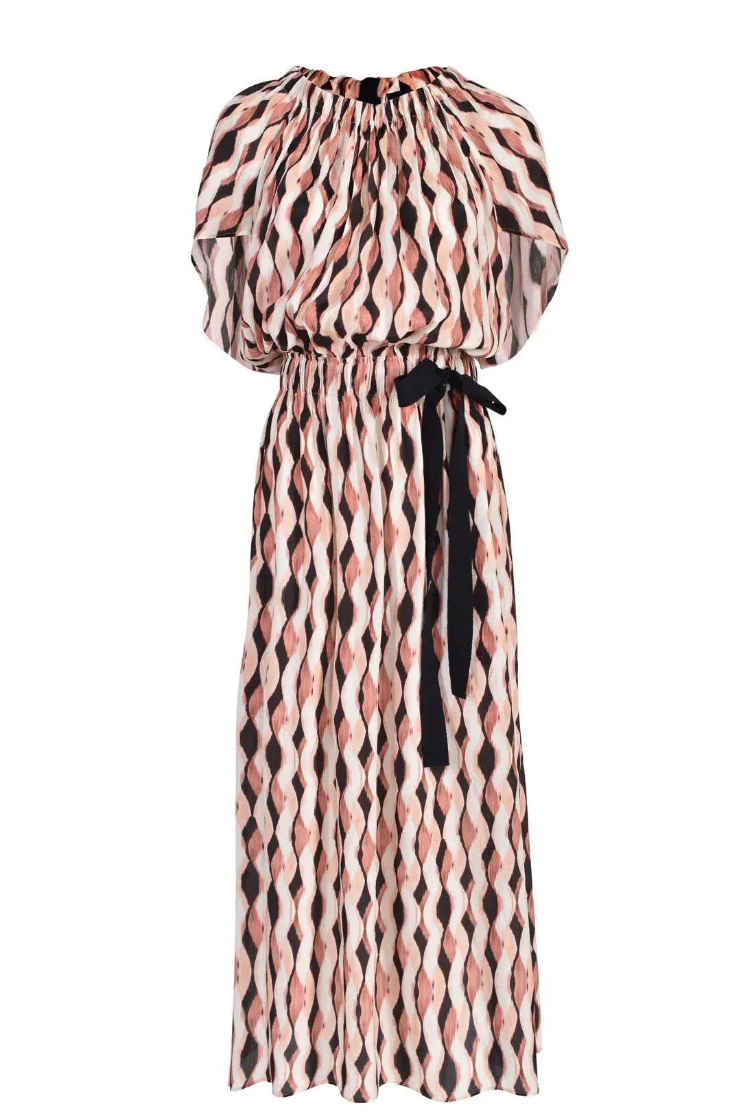 Husk Florence Print Midi Dress in Brown Size M/AU 10 photo 5