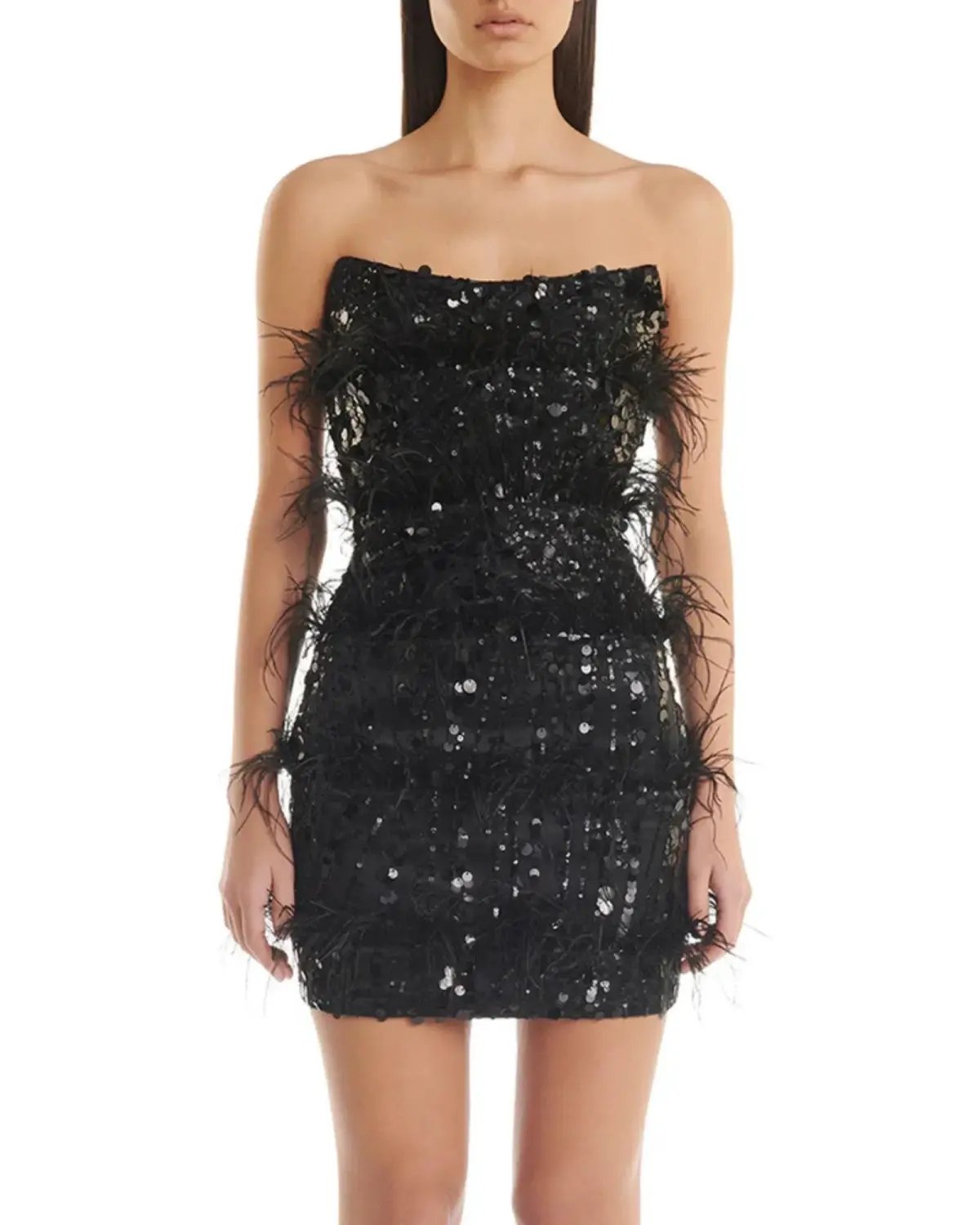 Eliya the Label Tiffany Mini Dress in Black Size AU 8 photo 2