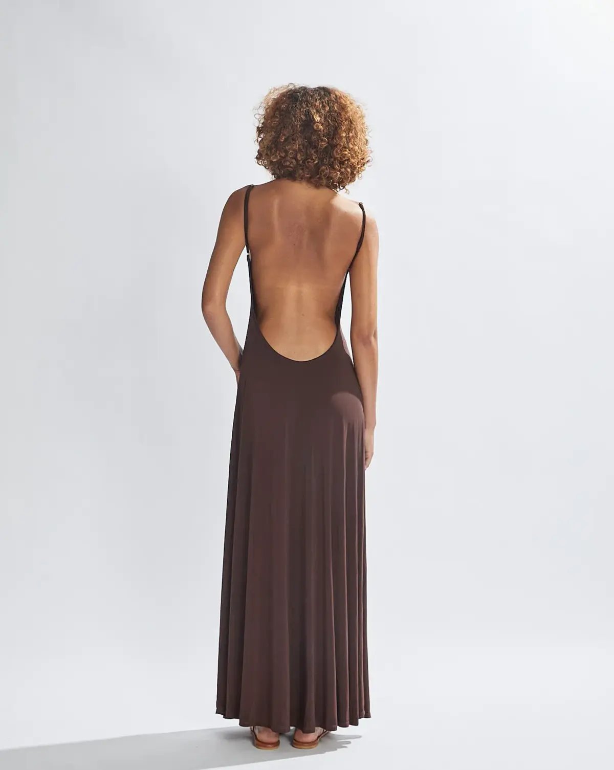One Mile Sammy Maxi Dress in Brown Size AU 8 photo 2