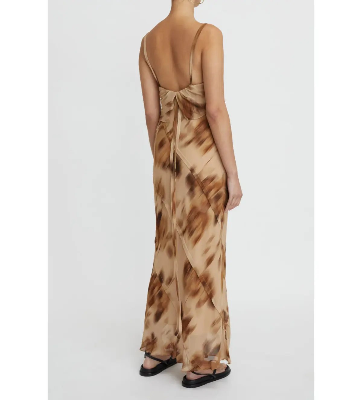 Lee Mathews The Lori Dress Hazlenut Size 8 photo 2