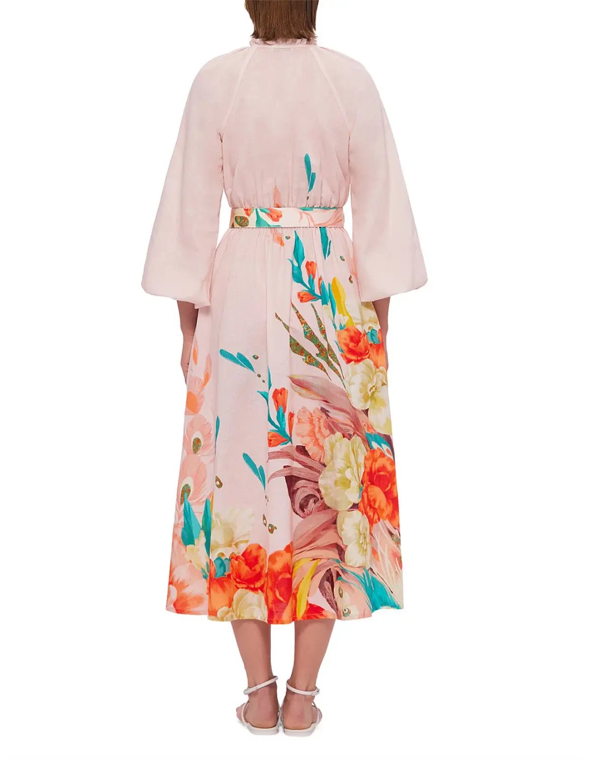 Leo Lin Pippa Midi Dress in Euphoria Print Size 10 photo 5