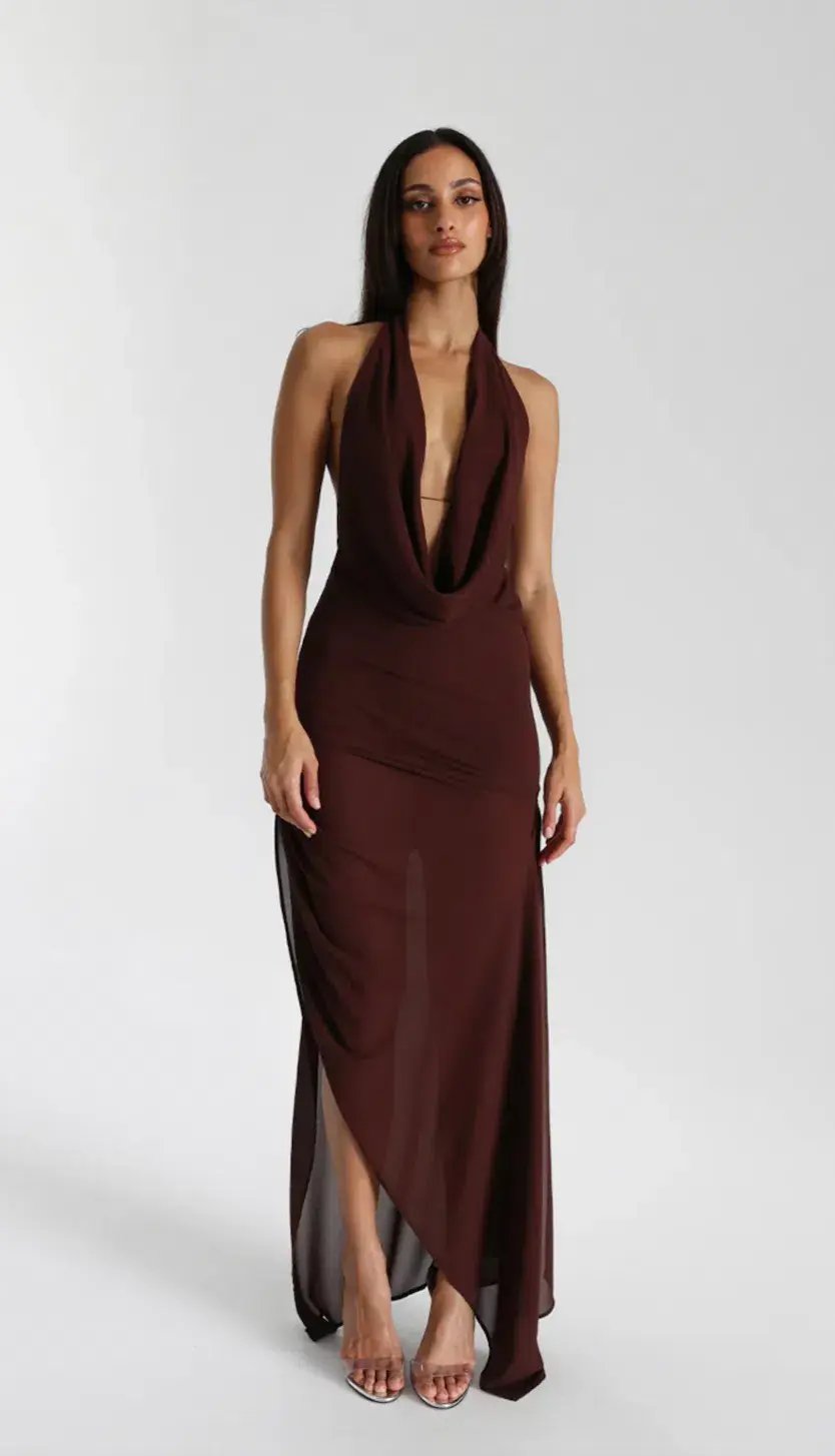 Natalie Rolt Anastasia Dress Espresso Size 1 / AU 8 photo 3